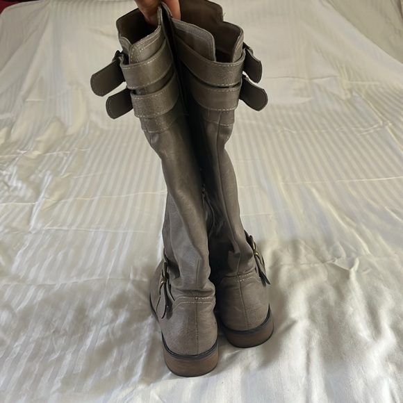 JustFab Boots Women’s 7 Below the Knee Gray - Picture 6 of 6